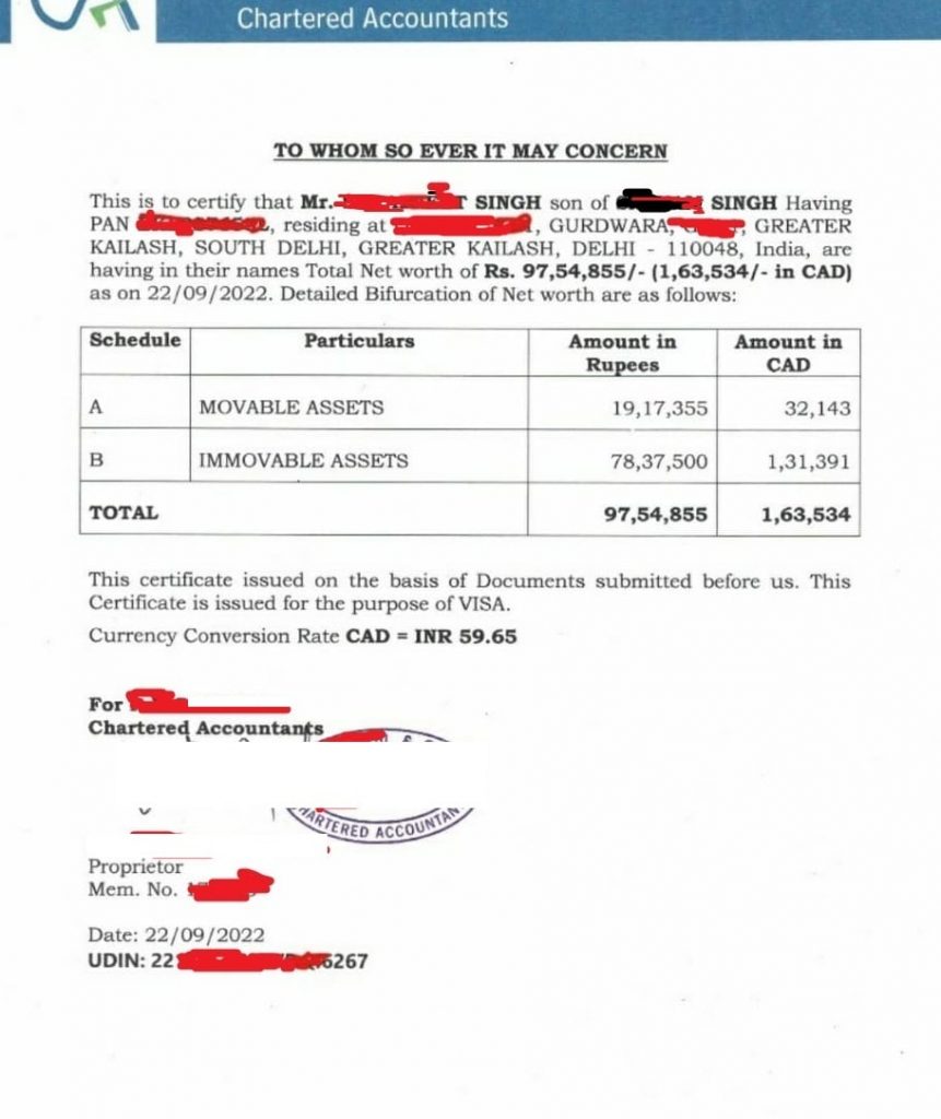 double-currency-networth-certificate-format-multiple-foreign-currency