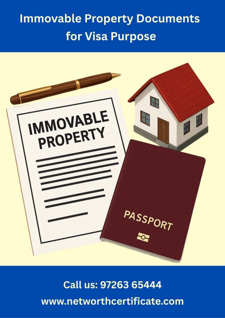 Immovable Property Documents for Visa