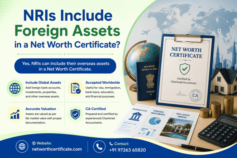 NRIs Include Foreign Assets in a Net Worth Certificate